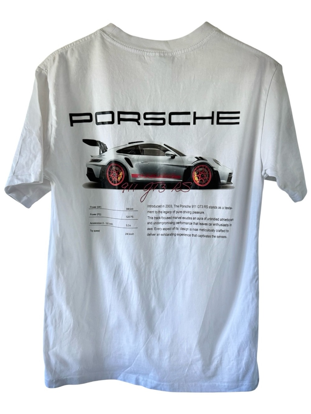 Men’s Porsche 911 GT3 RS Graphic Cotton T-shirt - Large
